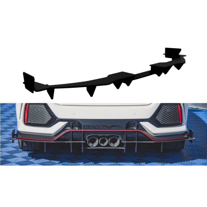 Maxton - Street Pro Diffuseur Arrière Complet Honda Civic Type-R Mk10 / Mk10 Facelift Rouge