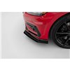 Maxton - Street Pro Lame Du Pare-Chocs Avant Volkswagen Golf R / R-Line Mk7 Facelift Noir-Rouge + Rabats Brillant