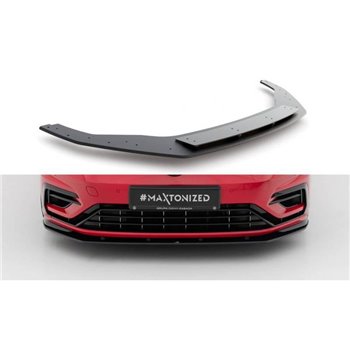 Maxton - Street Pro Lame Du Pare-Chocs Avant Volkswagen Golf R / R-Line Mk7 Facelift Rouge