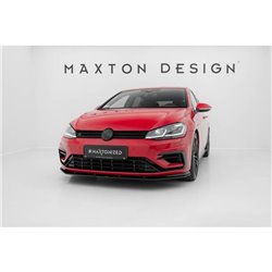 Maxton - Street Pro Lame Du Pare-Chocs Avant Volkswagen Golf R / R-Line Mk7 Facelift Rouge