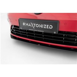 Maxton - Street Pro Lame Du Pare-Chocs Avant Volkswagen Golf R / R-Line Mk7 Facelift Rouge