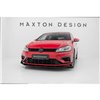 Maxton - Street Pro Lame Du Pare-Chocs Avant V.2 Volkswagen Golf R / R-Line Mk7 Facelift Noir