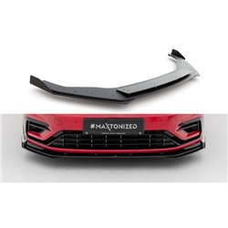 Maxton - Street Pro Lame Du Pare-Chocs Avant Volkswagen Golf R / R-Line Mk7 Facelift Noir + Rabats Brillant