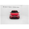 Maxton - Street Pro Lame Du Pare-Chocs Avant Volkswagen Golf R / R-Line Mk7 Facelift Noir + Rabats Brillant 