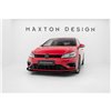 Maxton - Street Pro Lame Du Pare-Chocs Avant Volkswagen Golf R / R-Line Mk7 Facelift Noir + Rabats Brillant 