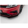 Maxton - Street Pro Lame Du Pare-Chocs Avant Volkswagen Golf R / R-Line Mk7 Facelift Noir + Rabats Brillant 