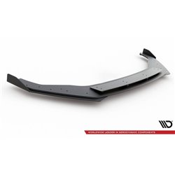 Maxton - Street Pro Lame Du Pare-Chocs Avant Volkswagen Golf R / R-Line Mk7 Facelift Noir + Rabats Brillant 