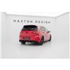 Maxton - Street Pro Central Diffuseur Arriere Volkswagen Golf R Mk7 Facelift Noir-Rouge