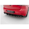 Maxton - Street Pro Central Diffuseur Arriere Volkswagen Golf R Mk7 Facelift Noir-Rouge