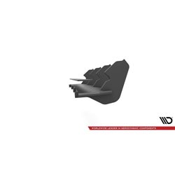 Maxton - Street Pro Central Diffuseur Arriere Volkswagen Golf R Mk7 Facelift Noir-Rouge