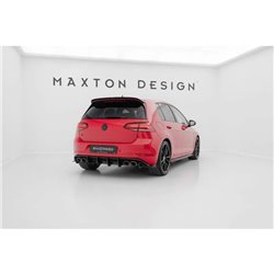 Maxton - Street Pro Lame Du Pare Chocs Arriere Volkswagen Golf R Mk7 Facelift Noir-Rouge