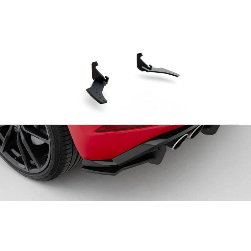 Maxton - Street Pro Lame Du Pare Chocs Arriere Volkswagen Golf R Mk7 Facelift Noir