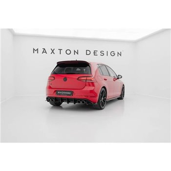 Maxton - Street Pro Lame Du Pare Chocs Arriere Volkswagen Golf R Mk7 Facelift Noir