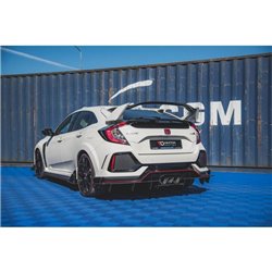Maxton - Street Pro Diffuseur Arrière Complet Honda Civic Type-R Mk10 / Mk10 Facelift Noir-Rouge