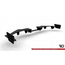 Maxton - Street Pro Diffuseur Arrière Complet Honda Civic Type-R Mk10 / Mk10 Facelift Noir-Rouge