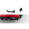 Maxton - Street Pro Lame Du Pare Chocs Arriere VW Golf 7 R Facelift Noir-Rouge + Rabats Brillant