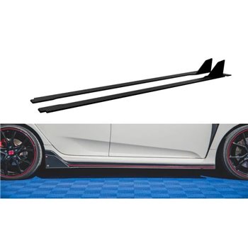 Maxton - Street Pro Rajouts Des Bas De Caisse Honda Civic Type-R Mk10 / Mk10 Facelift Noir-Rouge