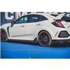 Maxton - Street Pro Rajouts Des Bas De Caisse Honda Civic Type-R Mk10 / Mk10 Facelift Noir-Rouge