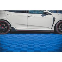 Maxton - Street Pro Rajouts Des Bas De Caisse Honda Civic Type-R Mk10 / Mk10 Facelift Noir-Rouge