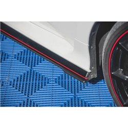 Maxton - Street Pro Rajouts Des Bas De Caisse Honda Civic Type-R Mk10 / Mk10 Facelift Noir-Rouge