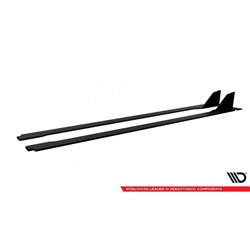 Maxton - Street Pro Rajouts Des Bas De Caisse Honda Civic Type-R Mk10 / Mk10 Facelift Noir-Rouge