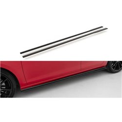 Maxton - Street Pro Rajouts Des Bas De Caisse Volkswagen Golf R / R-Line Mk7 Facelift Rouge