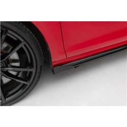 Maxton - Street Pro Rajouts Des Bas De Caisse Volkswagen Golf R / R-Line Mk7 Facelift Noir + Rabats Brillant 