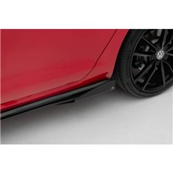 Maxton - Street Pro Rajouts Des Bas De Caisse Volkswagen Golf R / R-Line Mk7 Facelift Noir-Rouge + Rabats Brillant