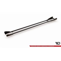 Maxton - Street Pro Rajouts Des Bas De Caisse Volkswagen Golf R / R-Line Mk7 Facelift Noir-Rouge + Rabats Brillant