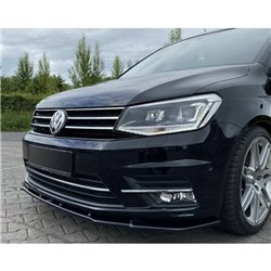 Maxton - Lame Du Pare-Chocs Avant Volkswagen Caddy Mk. 4 Noir Brillant