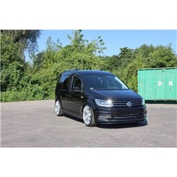 Maxton - Lame Du Pare-Chocs Avant Volkswagen Caddy Mk. 4 Noir Brillant