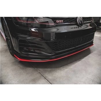 Maxton - Lame Du Pare-Chocs Avant VW Golf 7 GTI TCR Rouge