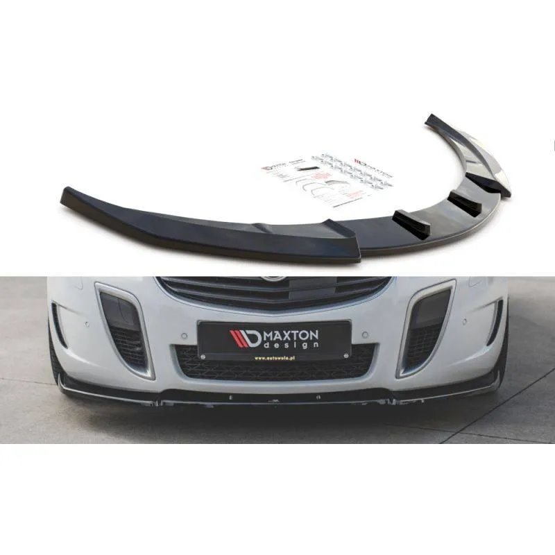 Maxton - Lame Du Pare-Chocs Avant V.1 Opel Insignia Mk. 1 OPC Facelift Noir Brillant