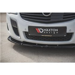 Maxton - Lame Du Pare-Chocs Avant V.1 Opel Insignia Mk. 1 OPC Facelift Noir Brillant