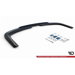 Maxton - Arriere Lame (avec une barre verticale) Volkswagen Caddy Mk. 4 Noir Brillant