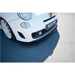 Maxton - Lame Du Pare-Chocs Avant V.2 Abarth 500 Mk1 Noir Brillant