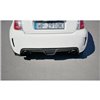 Maxton - Lames De Pare-Chocs Arrière Latérales Abarth 500 Mk1 Noir Brillant