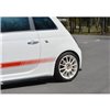 Maxton - Lames De Pare-Chocs Arrière Latérales Abarth 500 Mk1 Noir Brillant