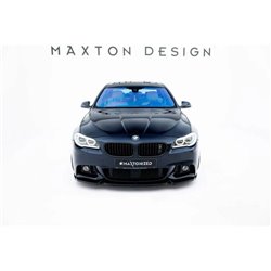 Maxton - Lame Du Pare-Chocs Avant V.3 BMW 5 F10/F11 M-Pack Noir Brillant