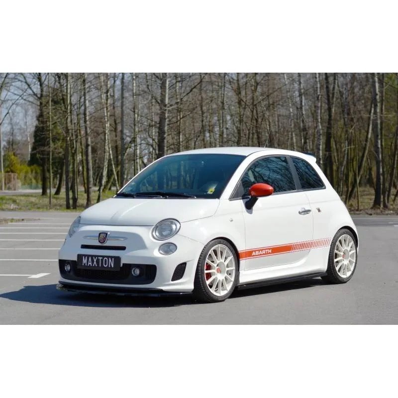 Maxton - Rajouts Des Bas De Caisse Abarth 500 Mk1 Noir Brillant