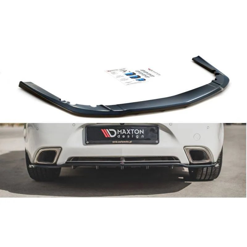 Maxton - Arriere Splitter (avec une barre verticale) Opel Insignia Mk. 1 OPC Facelift Noir Brillant