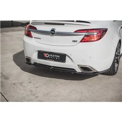 Maxton - Arriere Lame (avec une barre verticale) Opel Insignia Mk. 1 OPC Facelift Noir Brillant