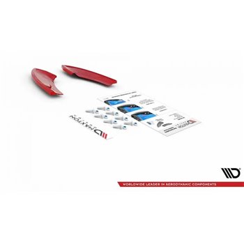 Maxton - Lames De Pare-Chocs Arrière Latérales VW Golf 7 GTI TCR Rouge