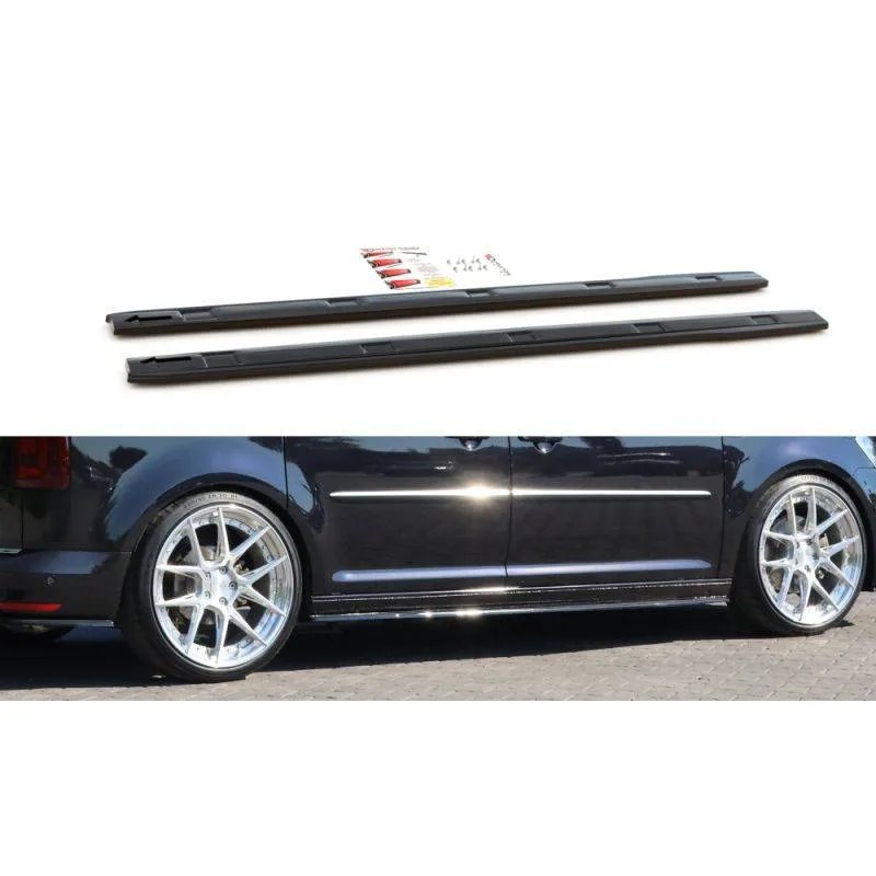 Maxton - Rajouts Des Bas De Caisse Volkswagen Caddy Mk. 4 Noir Brillant