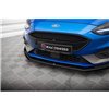 Maxton - Street Pro Lame Du Pare-Chocs Avant Ford Focus ST / ST-Line Mk4 Noir + Rabats Brillant 