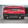 Maxton - Rajout Du Pare-Chocs Arriere + Faux Pot D'échappement Audi A7 S-Line C8 / S7 C8 / C8 Facelift / S7 Facelift Noir Brilla