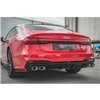 Maxton - Rajout Du Pare-Chocs Arriere + Faux Pot D'échappement Audi A7 S-Line C8 / S7 C8 / C8 Facelift / S7 Facelift Noir Brilla