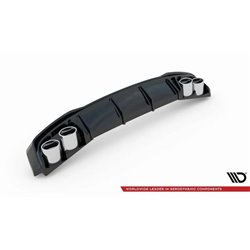 Maxton - Rajout Du Pare-Chocs Arriere + Faux Pot D'échappement Audi A7 S-Line C8 / S7 C8 / C8 Facelift / S7 Facelift Noir Brilla