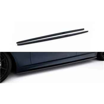 Maxton - Rajouts Des Bas De Caisse V.2 BMW 5 F10/F11 M-Pack / M5 Noir Brillant