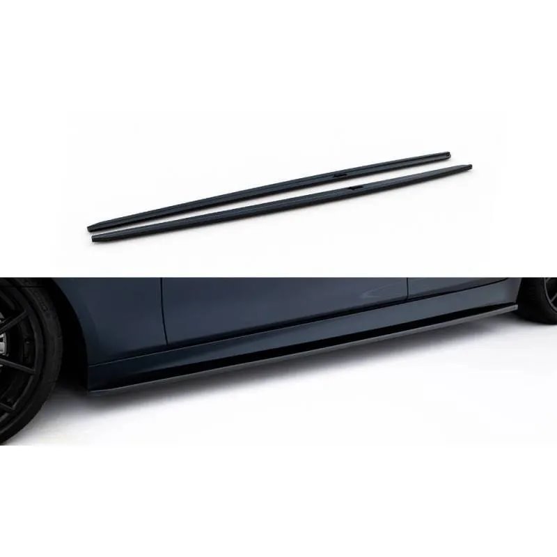 Maxton - Rajouts Des Bas De Caisse V.2 BMW 5 F10/F11 M-Pack / M5 Noir Brillant